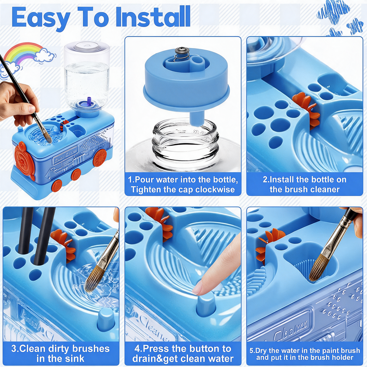 Paintwash- Automatic brush cleaner